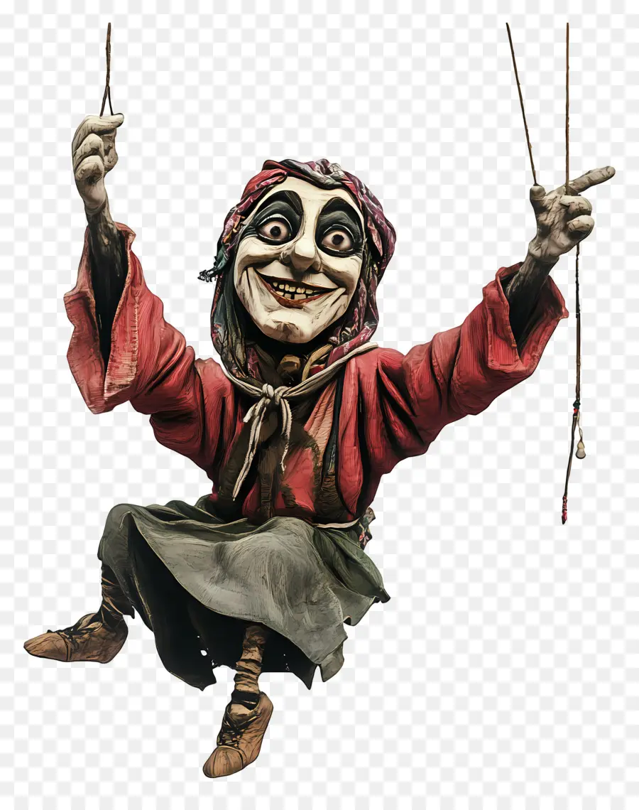 Marioneta Espeluznante，Marioneta De Capa Roja PNG