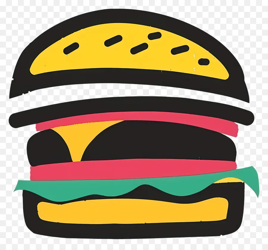 Logotipo De Hamburguesa，Hamburguesa Sencilla PNG