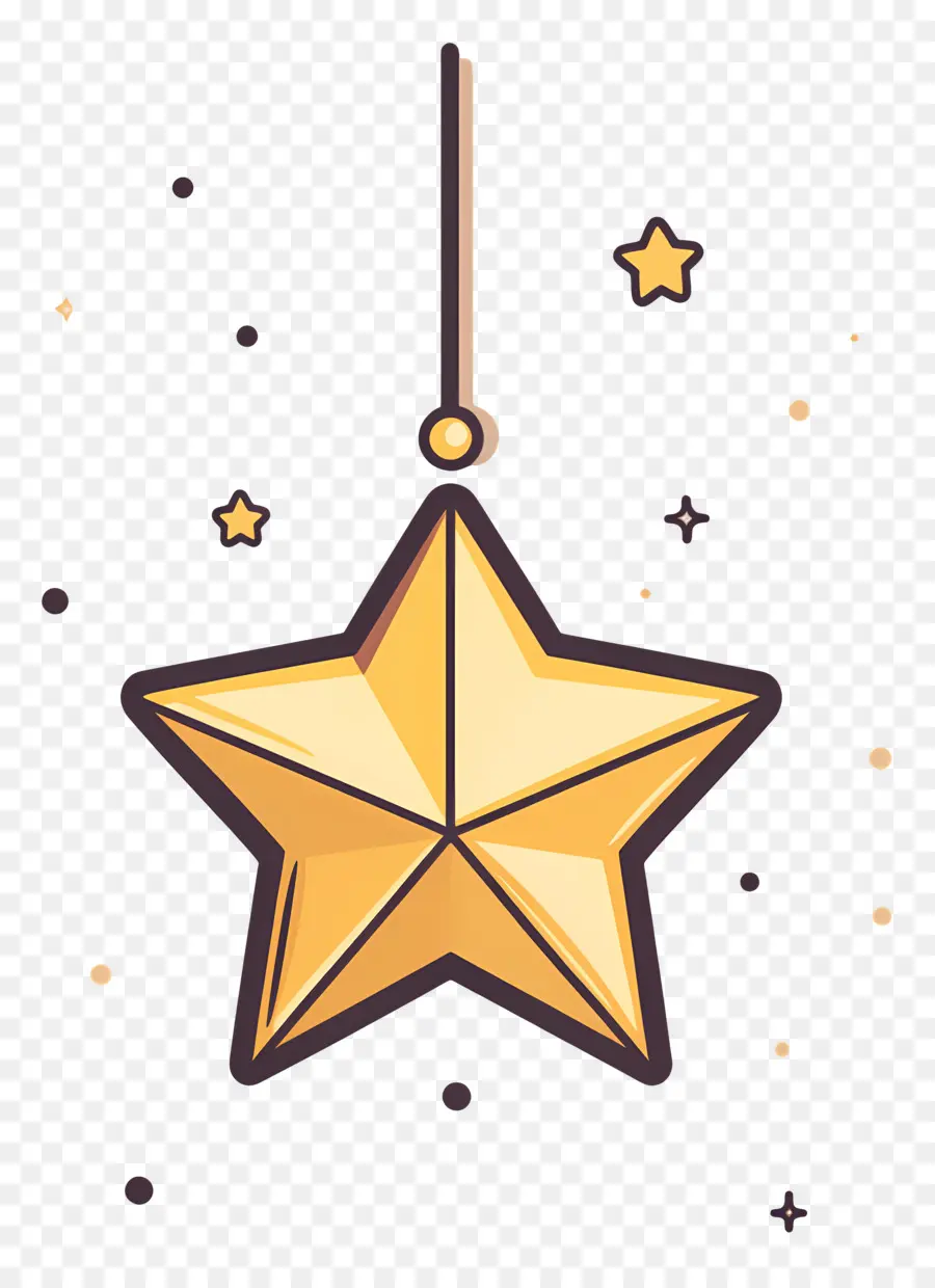 Estrella De Navidad，Adorno De Estrella Colorido PNG