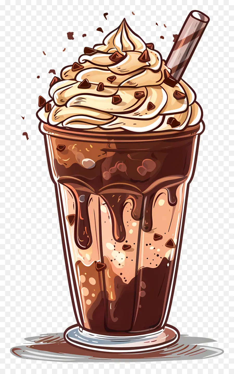 Frappuccino，Batido De Chocolate PNG