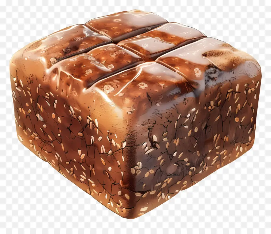 Pan Moreno，Cubo De Pan Con Semillas PNG