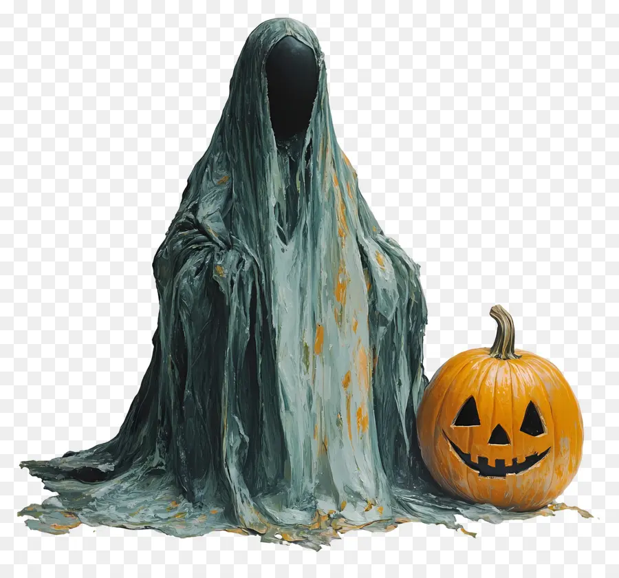 Calabaza Fantasma，Fantasma Con Calabaza PNG