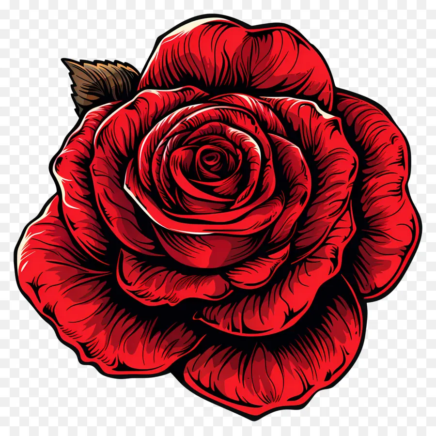 Rosa Roja，Hojas PNG