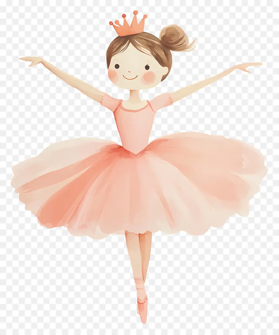 Ballet，Bailarina En Vestido Rosa PNG