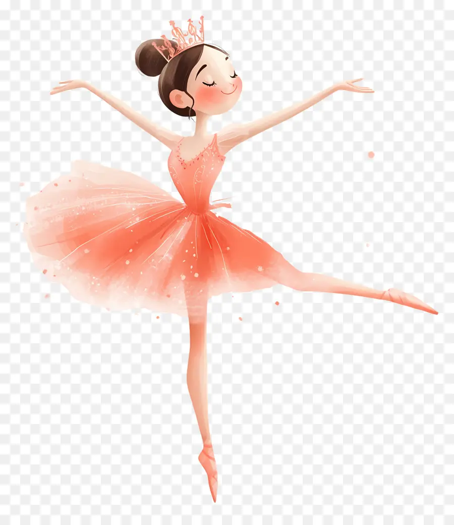 Ballet，Bailarina En Vestido Rosa PNG