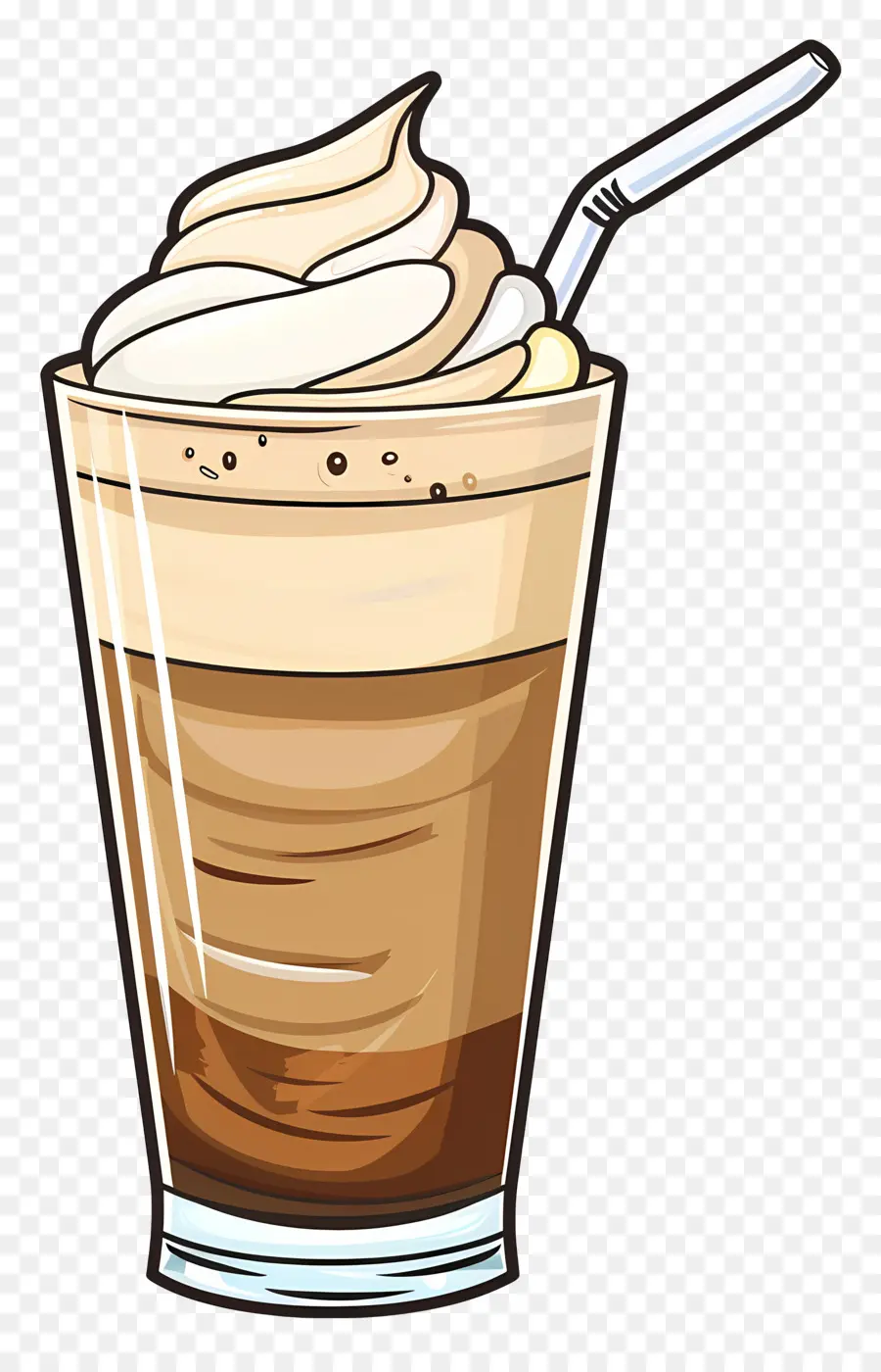 Cafe Frio，Café Helado Con Nata PNG