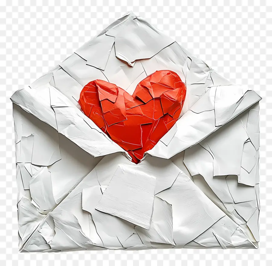 Correo De Amor，Sobre Agrietado PNG