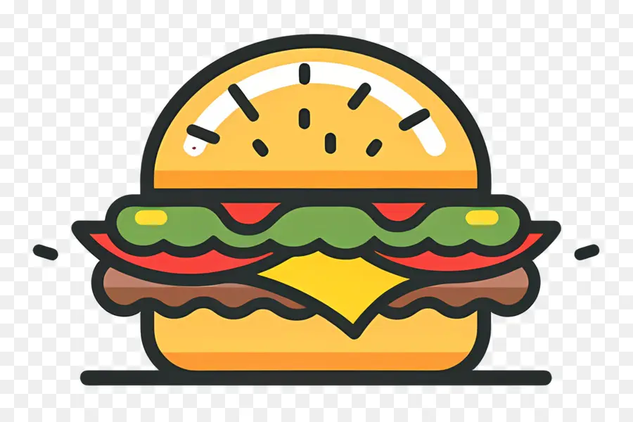 Logotipo De Hamburguesa，Hamburguesa Sencilla PNG