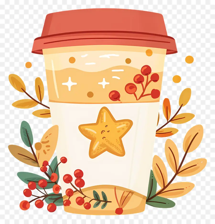 Taza Ecologica，Taza De Café Con Estrella PNG