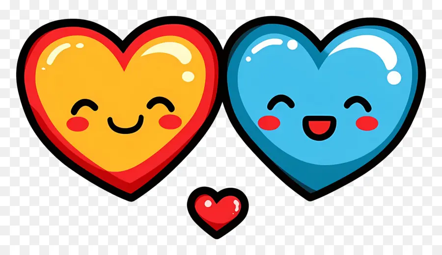 Lindo Amor，Corazones Con Caras PNG