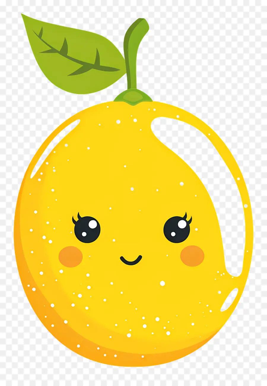 Limón Kawaii，Naranja Feliz PNG