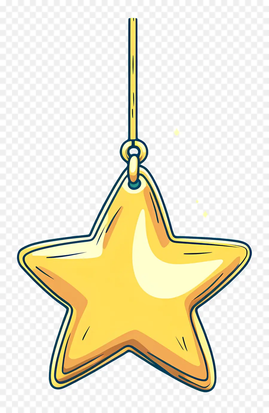 Estrella De Navidad，Adorno De Estrella Simple PNG