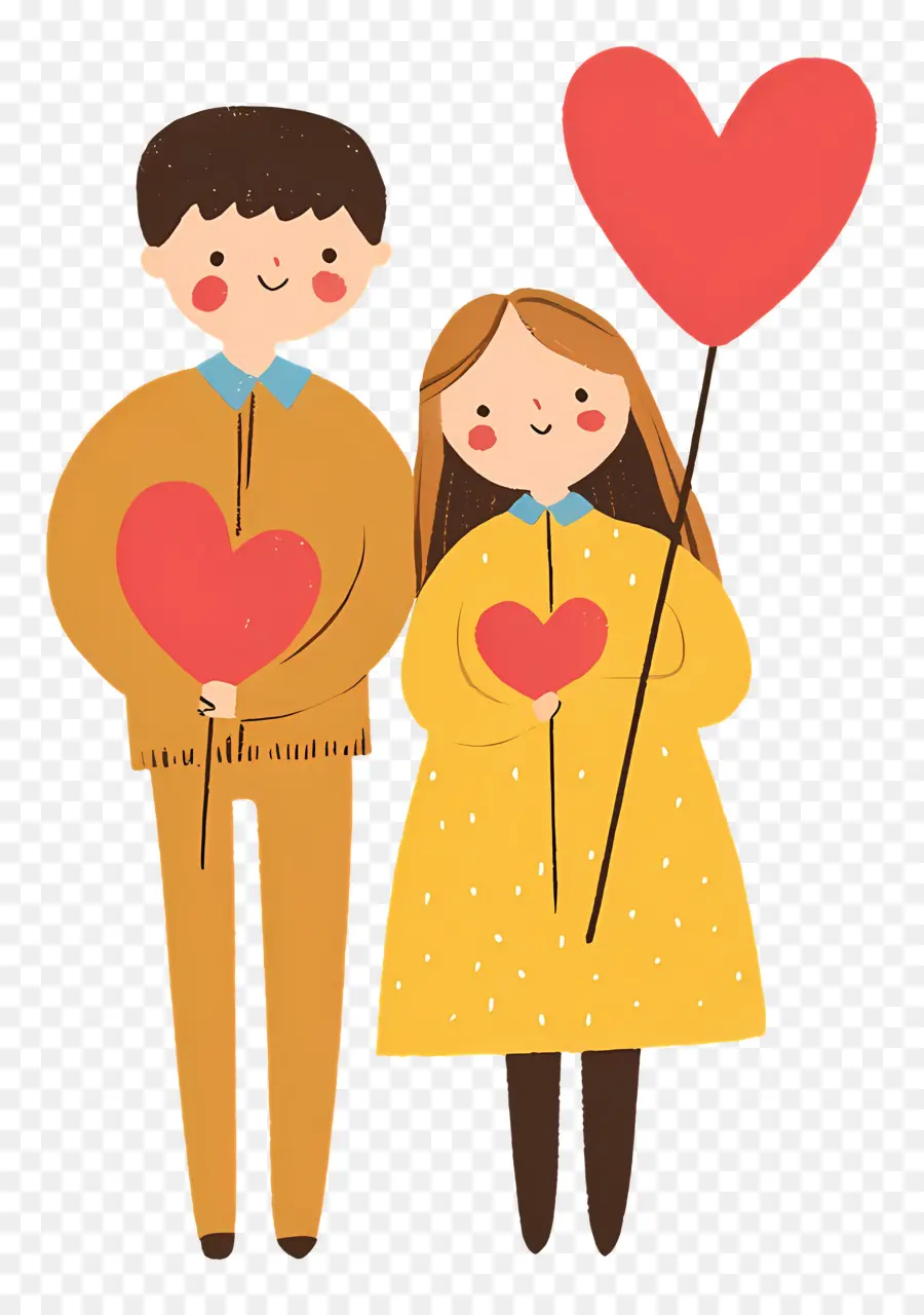 Lindo Amor，Pareja De Dibujos Animados PNG