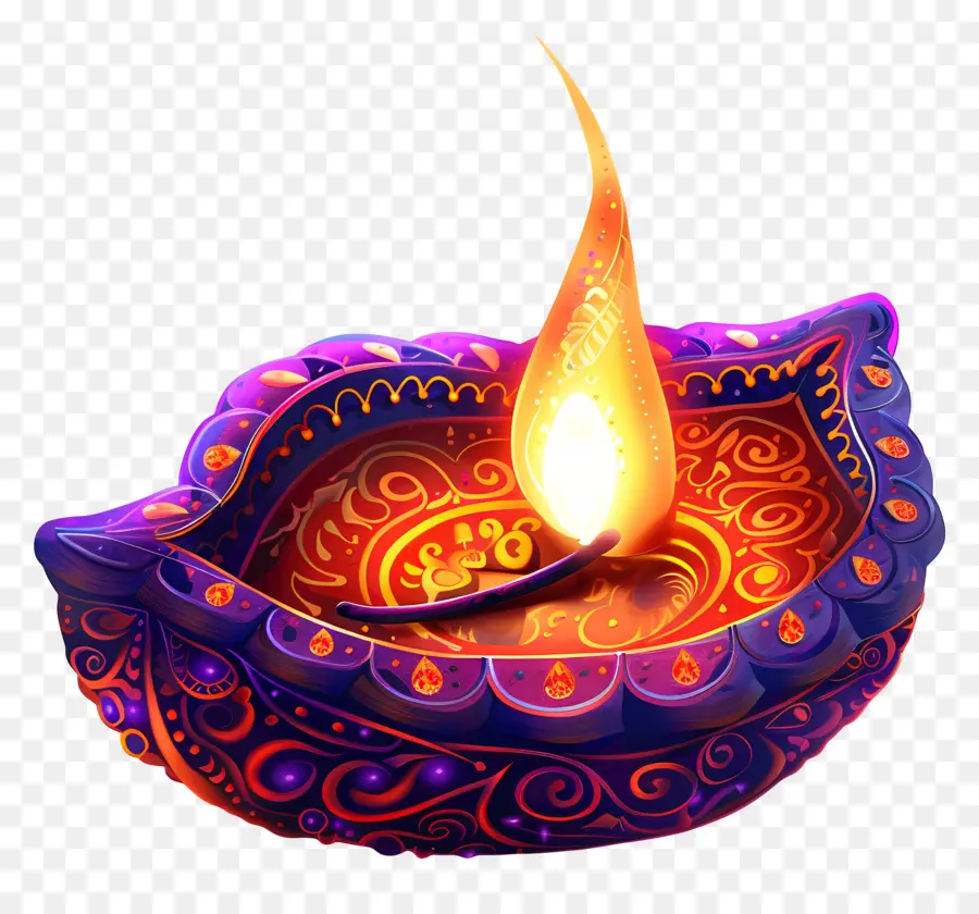 Lámpara De Diwali，Diya Decorativa PNG