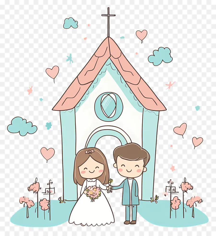 Iglesia De Boda，Iglesia De Dibujos Animados PNG