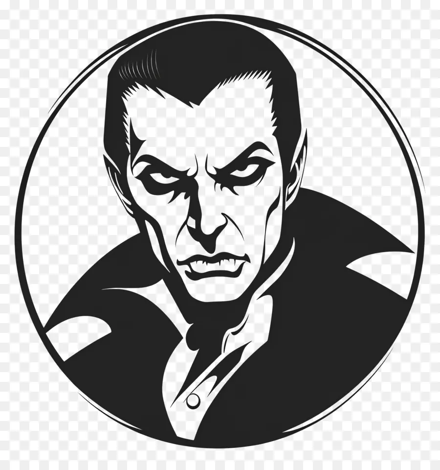 Vampiro，En Blanco Y Negro PNG