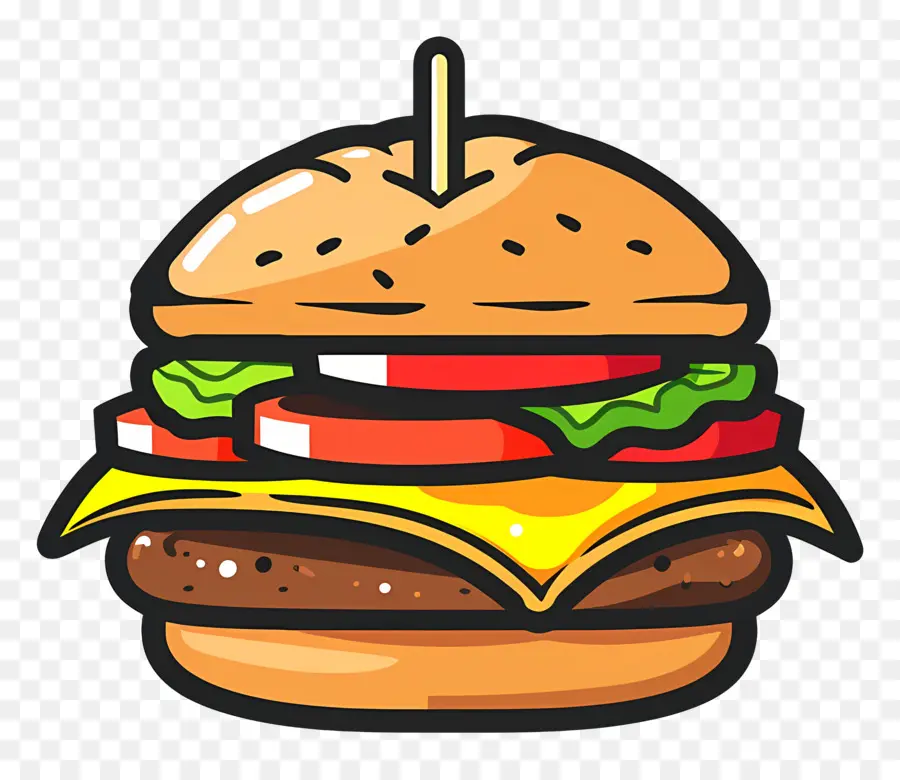 Logotipo De Hamburguesa，Hamburguesa Sencilla PNG