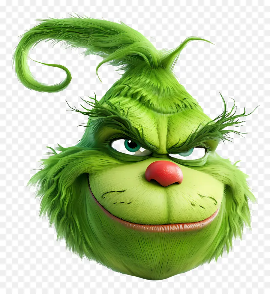 Grinch De Dibujos Animados，Carácter Verde Gruñón PNG