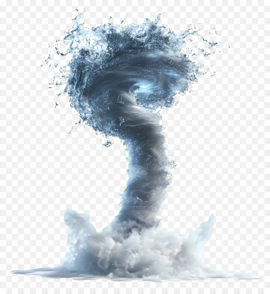 Espiral De Agua，Tornado De Agua Realista PNG