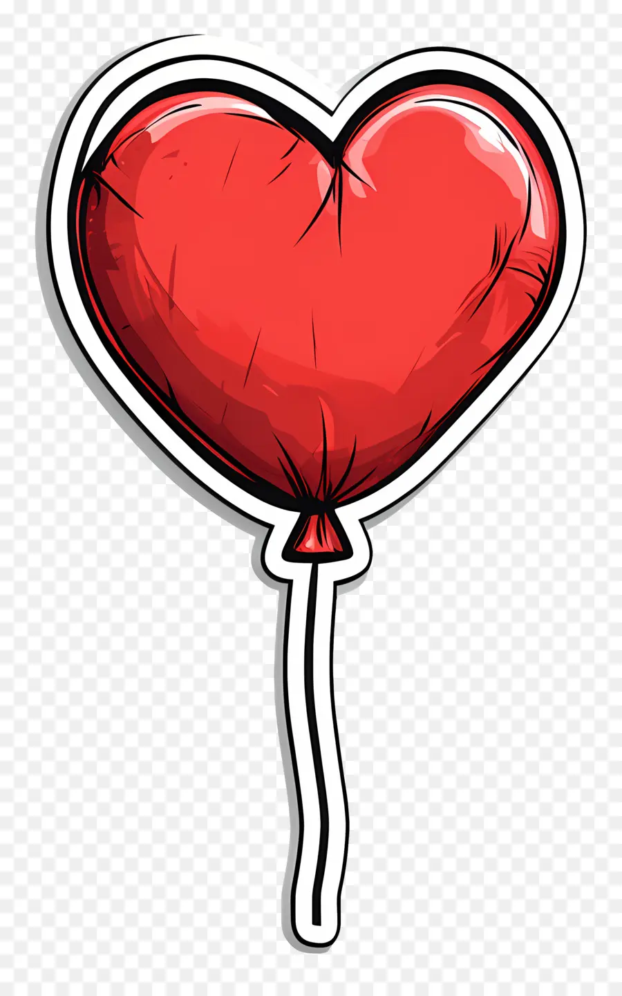 Globo De Amor，Globo De Corazón Rojo PNG