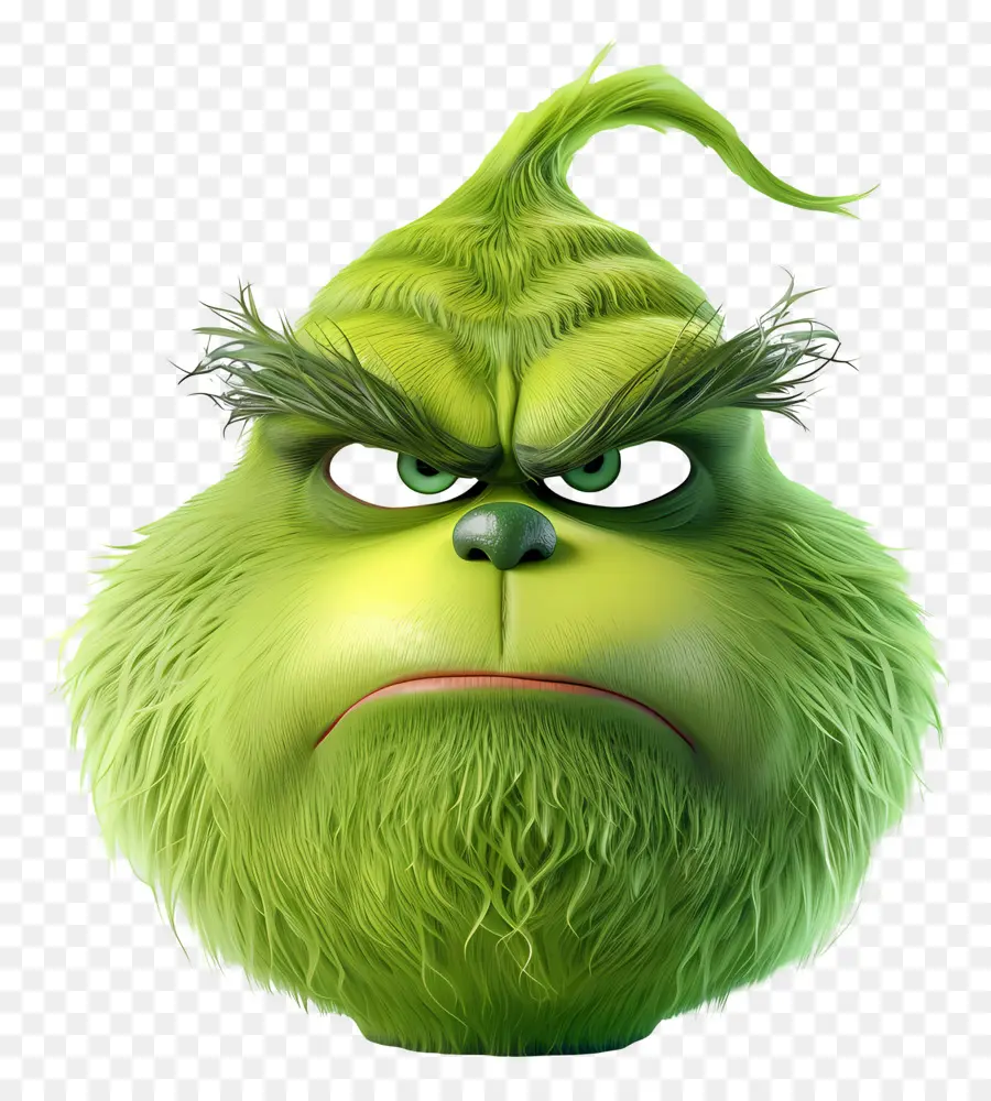 Grinch De Dibujos Animados，Carácter Verde Gruñón PNG