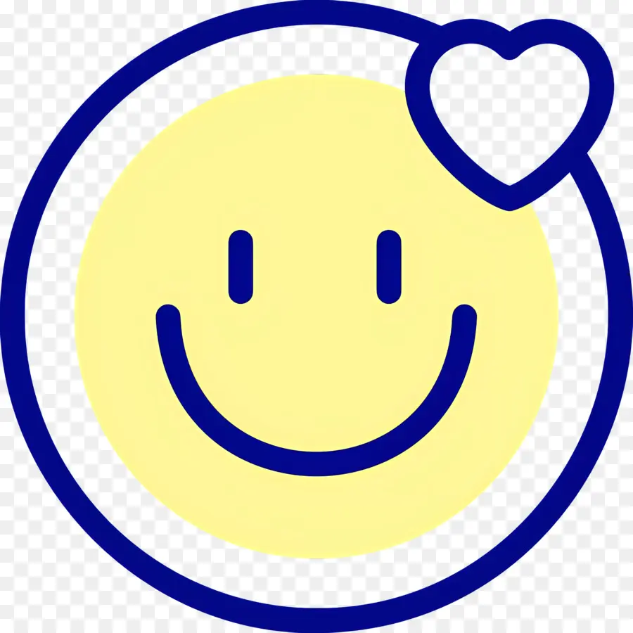 Sonrisa Emoji，Cara Sonriente Con Corazón PNG