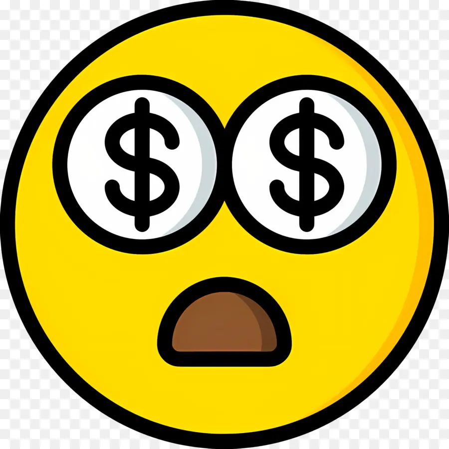 Dinero Emoji，Emoji De Ojos De Dinero PNG