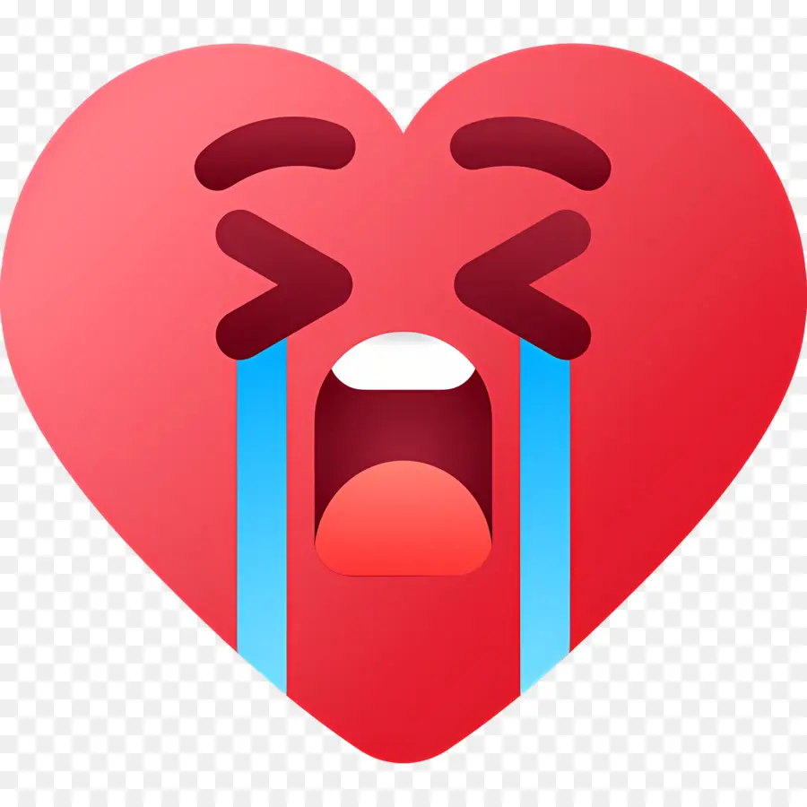 Emojis De Corazon，Corazón Llorando PNG