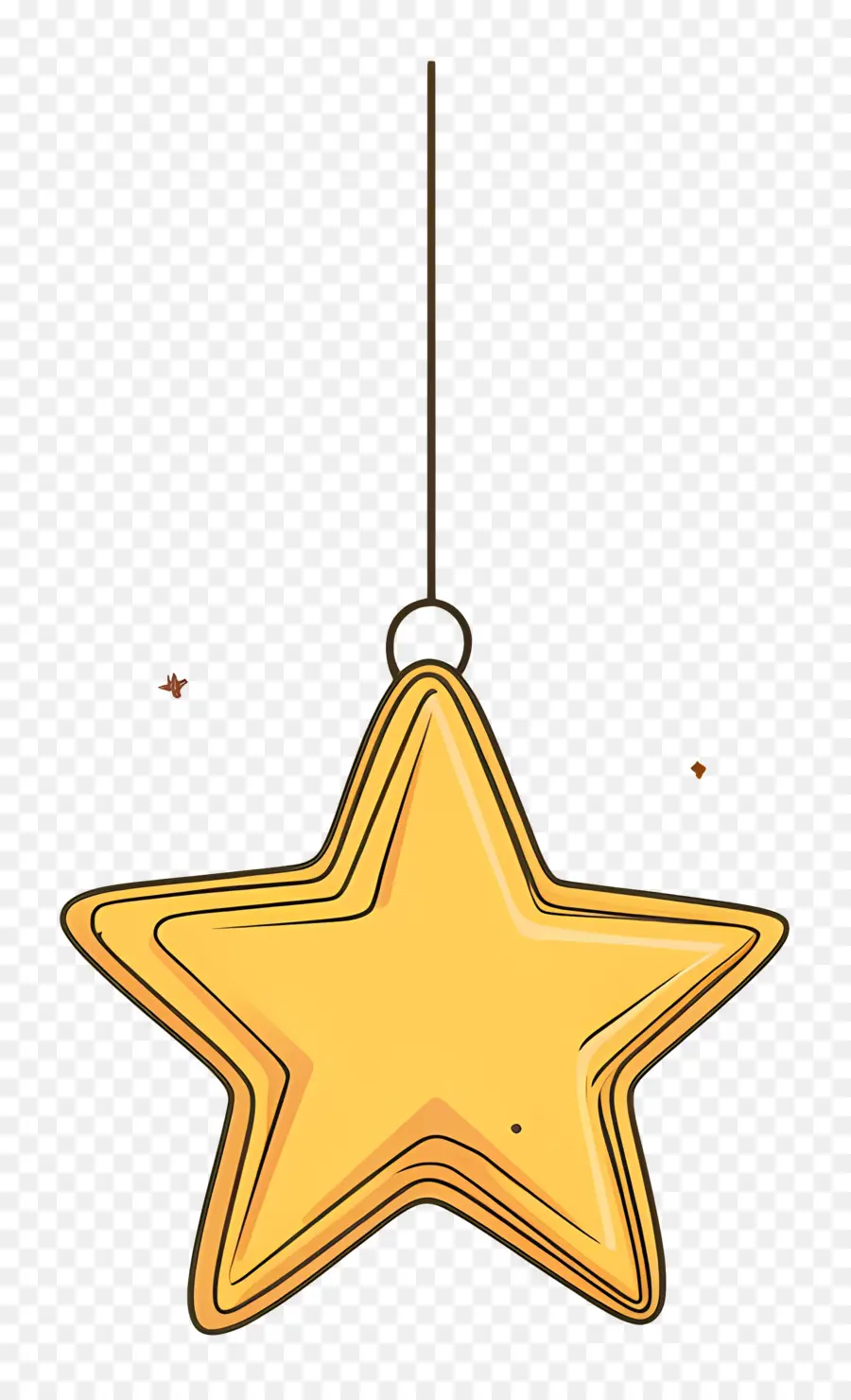 Estrella De Navidad，Adorno De Estrella Simple PNG