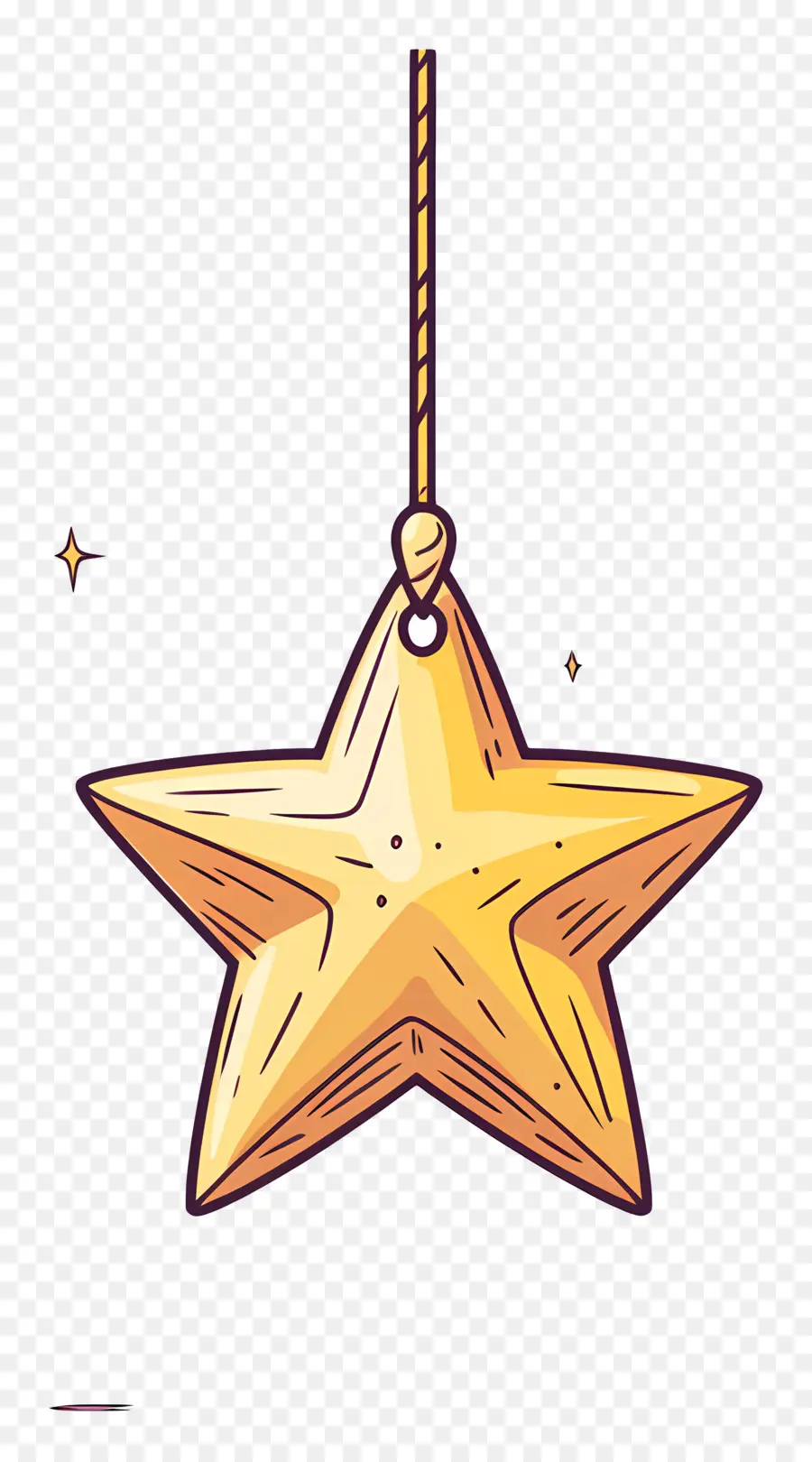 Estrella De Navidad，Adorno De Estrella Simple PNG