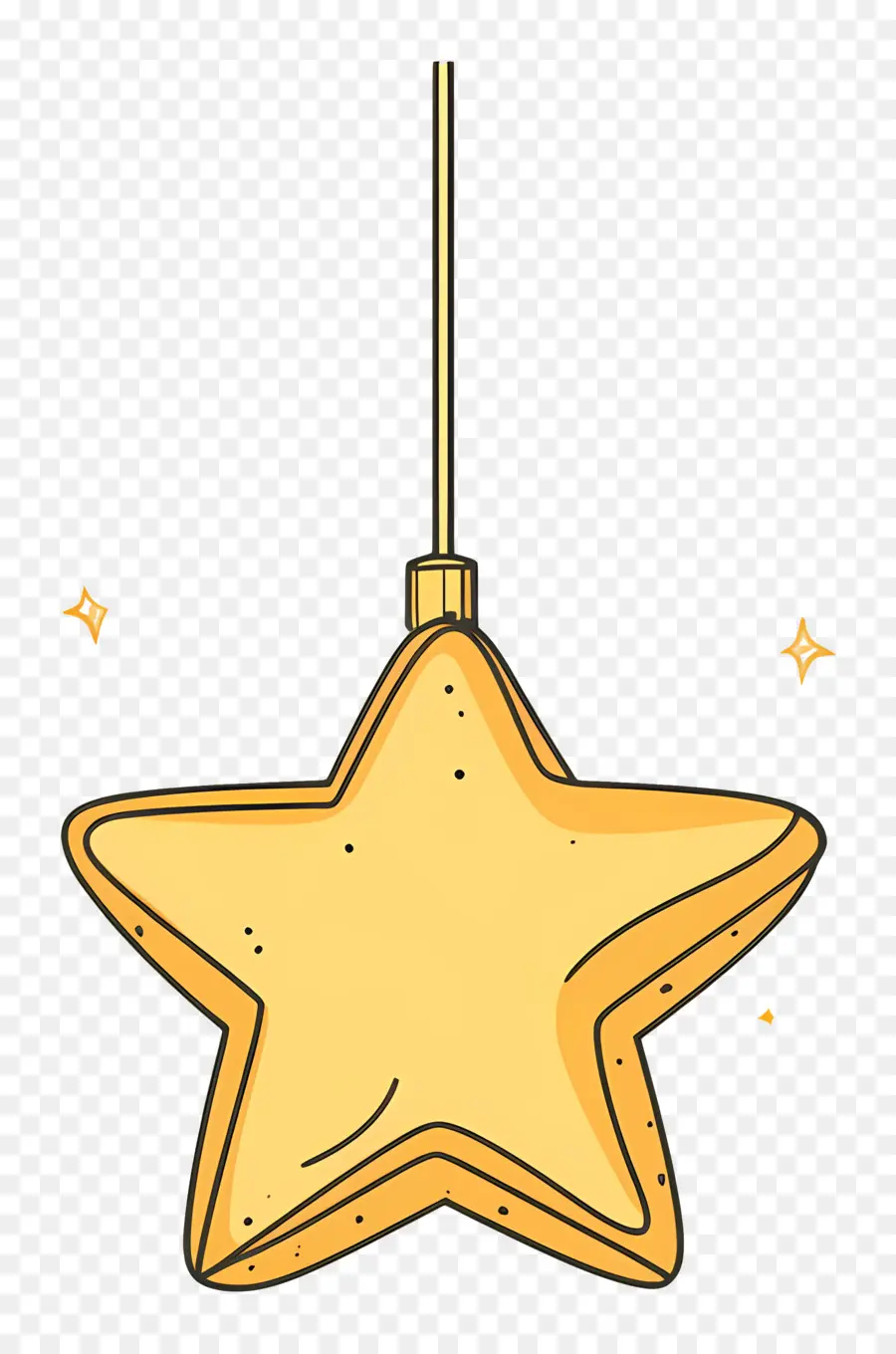 Estrella De Navidad，Adorno De Estrella Simple PNG