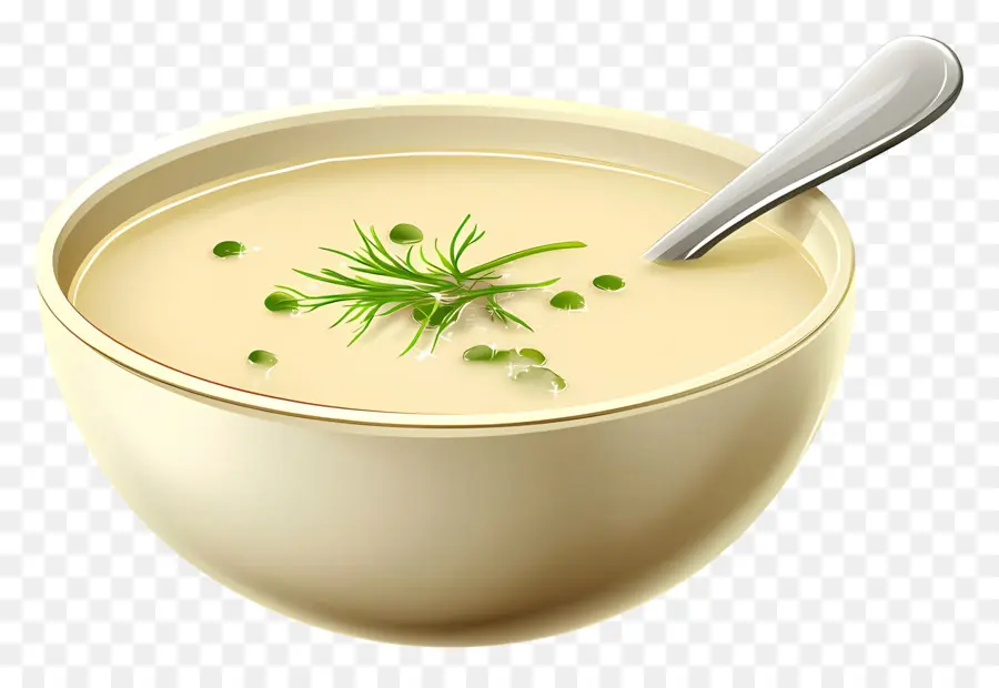 Vichyssoise，Sopa Con Eneldo PNG