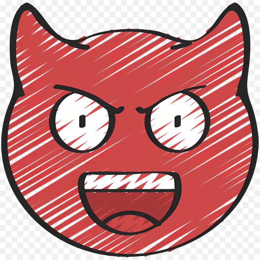 Diablo Emoji，Emoji Del Diablo Enojado PNG