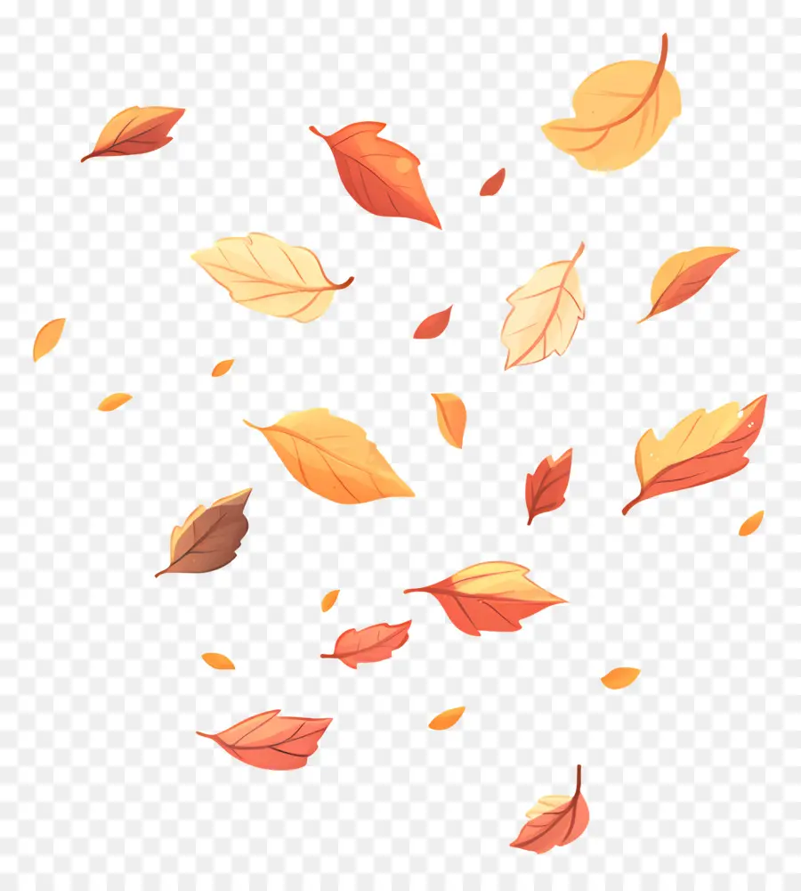 Hojas De Otoño，Hojas Cayendo PNG