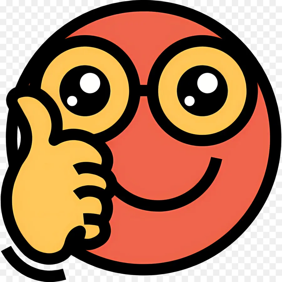 Emoji Pulgar Arriba，Cara Sonriente Amarilla PNG