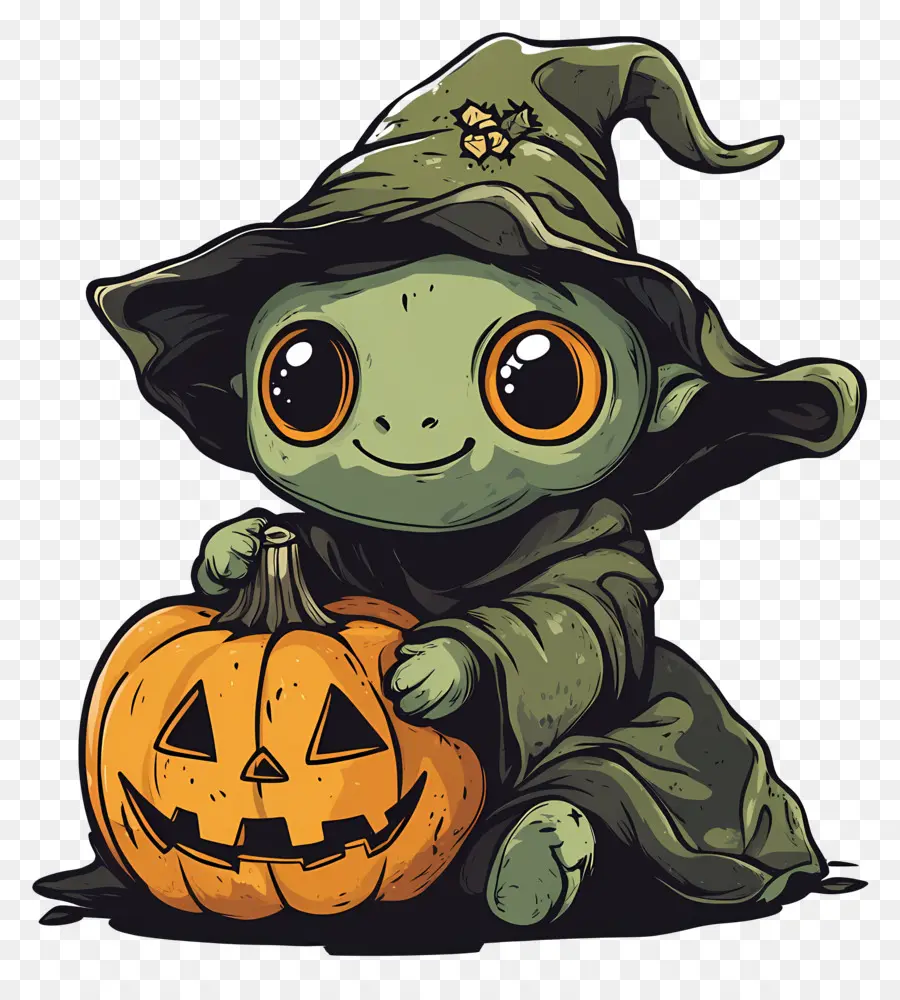 Calabaza Duende，Lindo Duende Con Calabaza PNG