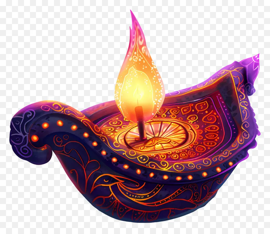 Lámpara De Diwali，Diya Decorativa PNG