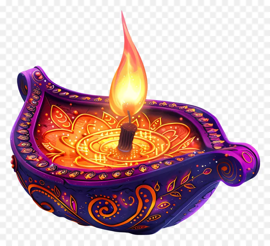 Lámpara De Diwali，Diya Decorativa PNG