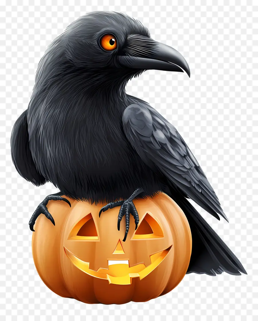 Cuervo De Halloween，Cuervo Negro PNG