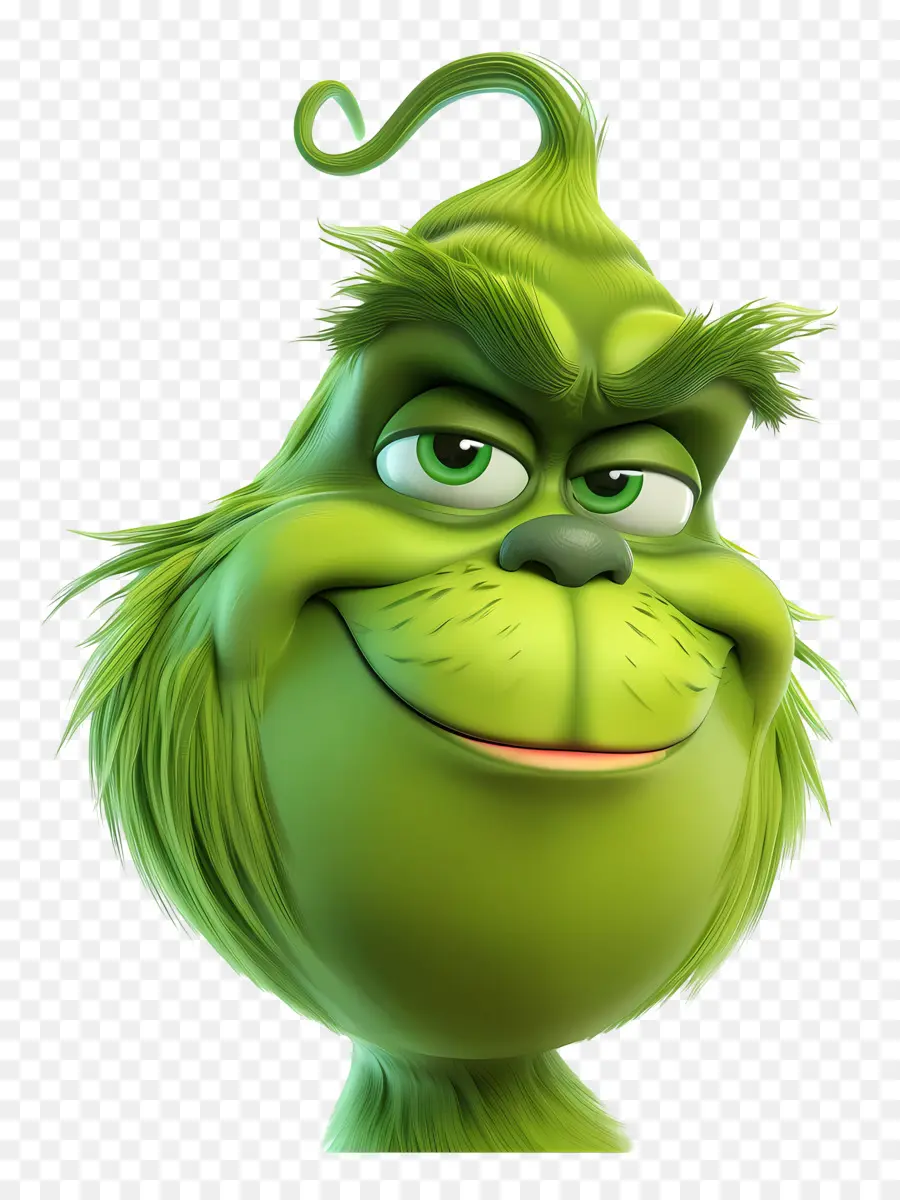 Grinch De Dibujos Animados，Carácter Verde Gruñón PNG