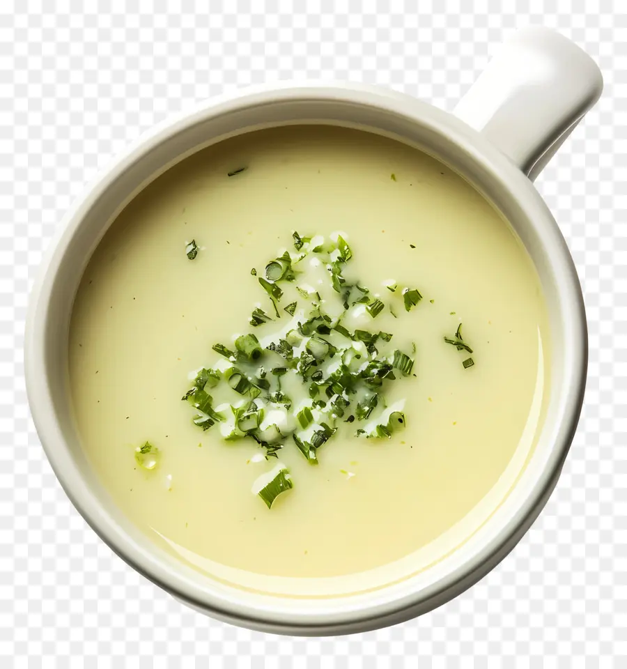 Vichyssoise，Sopa Con Cebollino PNG