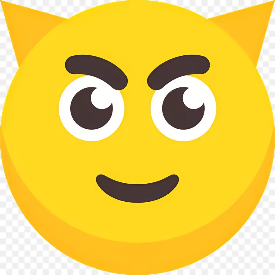 Diablo Emoji，Emoji Amarillo PNG