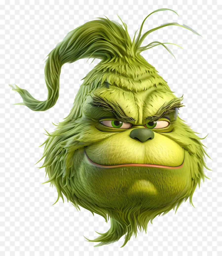 Grinch De Dibujos Animados，Carácter Verde Gruñón PNG