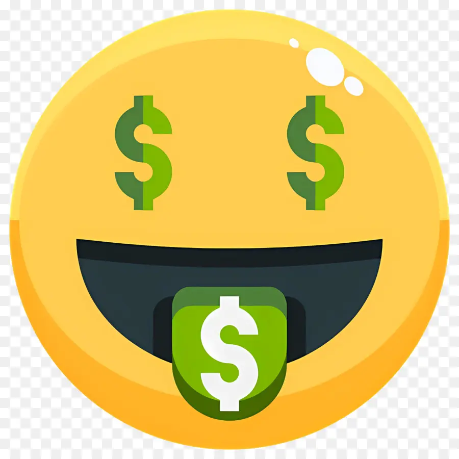 Dinero Emoji，Emoji De Cara De Dinero PNG