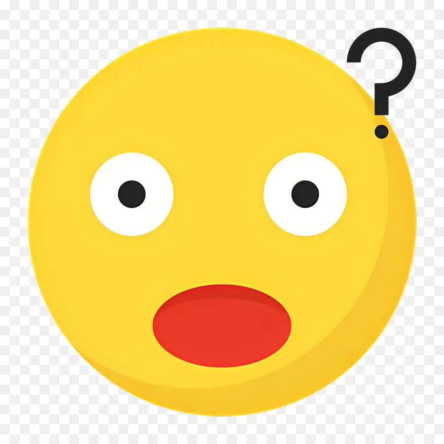 Emoji Confundido，Signo De Interrogación PNG