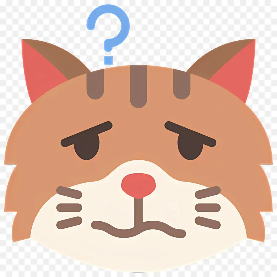 Emoji Confundido，Gato Confundido PNG