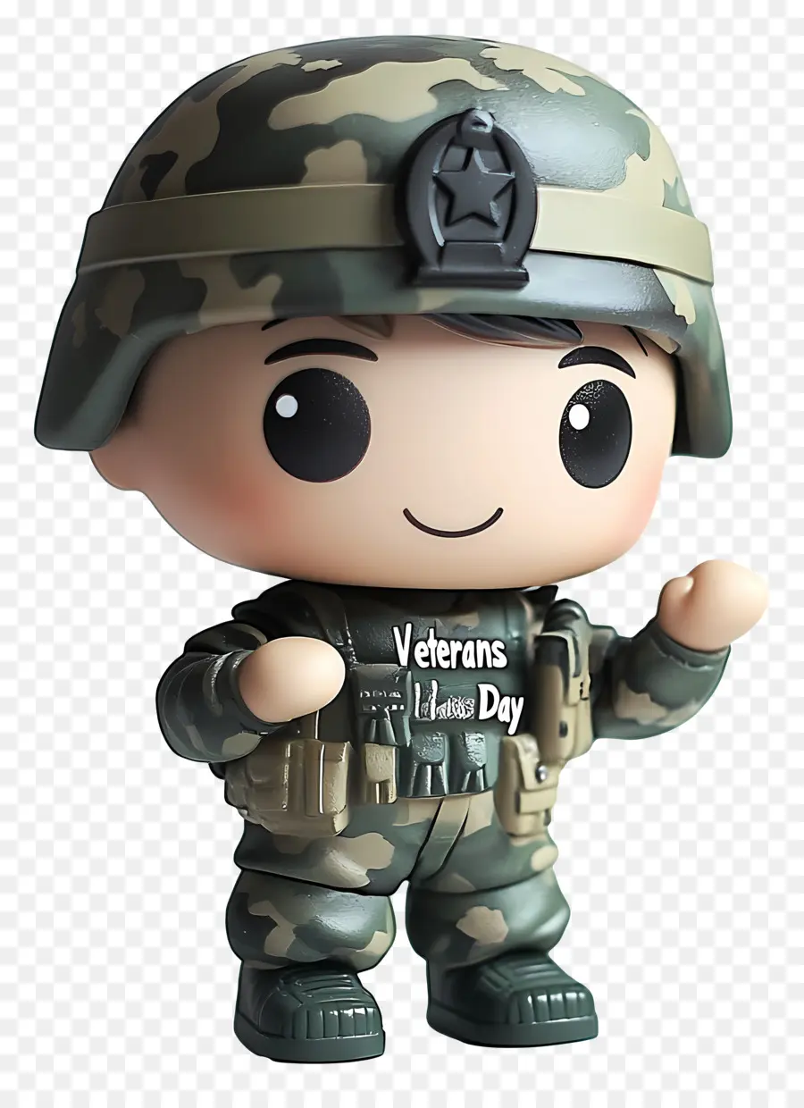 Dia De Los Veteranos，Soldado De Dibujos Animados PNG