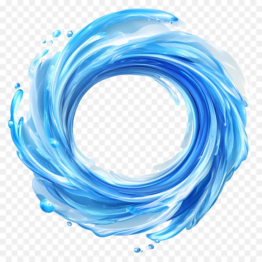 Remolino De Agua，Remolino Azul PNG