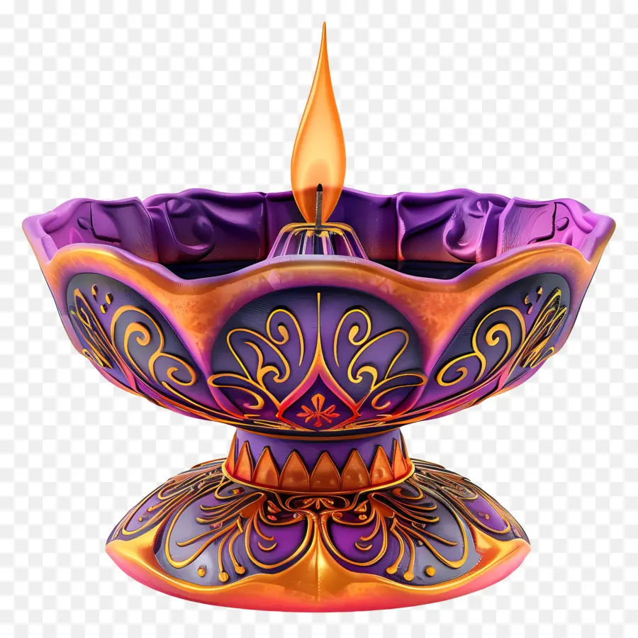 Lámpara De Día De La Independencia，Diya Elegante PNG