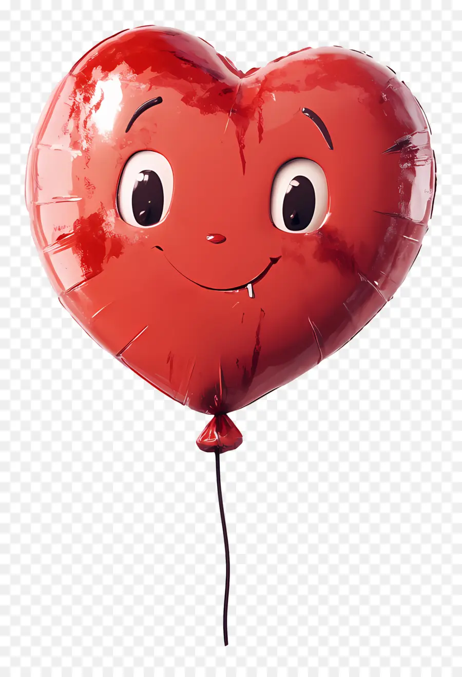 Globo De Amor，Globo De Corazón Sonriente PNG